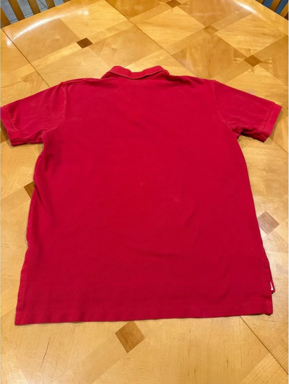 Polo Ralph Lauren Polo Shirt Mens Large Red Cotton Pique Short Sleeve Pony Logo